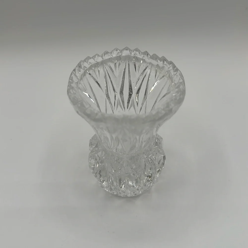 Vintage Princess House Pineapple Shaped Crystal Bud Vase / Toothpick Holder